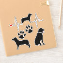 Recherche de silhouette de chien autocollants Patte