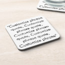 Recherche de citations dessous de verres Noir