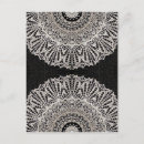 Recherche de mehndi cartes postales Blanc