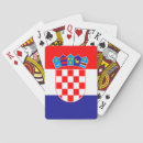 Recherche de drapeau croate jeux de cartes Croatie