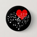 Recherche de coeur de musique badges Noir