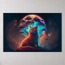 Recherche de peinture de chat posters Mignonette