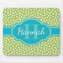 Recherche de turquoise blanc tapis souris Monogramme