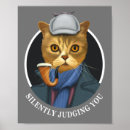 Recherche de peinture drôle chat posters Chats