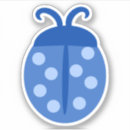 Recherche de coccinelle bleue autocollants Nature