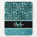 Recherche de bleu turquoise tapis souris Fausse parties scintillant