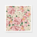 Recherche de vintage floral serviettes Élégant