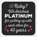 Suche nach 40 hochzeitstag aufkleber Couple