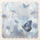 Recherche de papillons bleus dessous de verres Toute personne