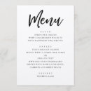 Recherche de rustique mariage menus Minimaliste