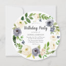 Recherche de floral wreath invitations Blanc