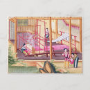 Recherche de tissage cartes postales École