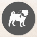 Recherche de carlins mignons dessous de verres Adorable