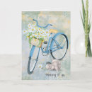 Recherche de bicyclettes vœux cartes Fleur
