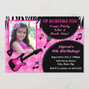 Recherche de rock star invitations À l'anniversaire