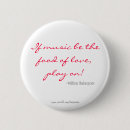 Recherche de amour de musique badges Nourriture