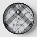 Recherche de plaid noir et blanc horloges Tartan