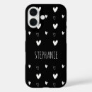 Recherche de motif scandinave iphone coques Noir et blanc