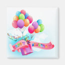 Recherche de ballons colorés magnets Anniversaire