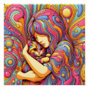 Suche nach psychedelische katze poster Katzenliebhaber