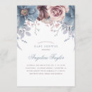 Recherche de mauve baby shower invitations Floral