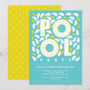 Recherche de pool party anniversaire invitations Été