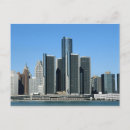 Suche nach detroit skyline postkarten Stadt