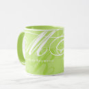Recherche de initiale imprimées tasses Monogrammé
