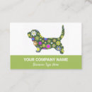 Recherche de animaux standard cartes visite Marcheur de chiens