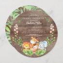 Recherche de jungle baby shower garçon invitations Pour tous