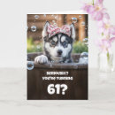 Recherche de anniversaire 61 ans cartes invitations Humour