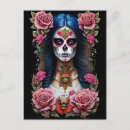 Recherche de sugar skull cartes postales Coloré