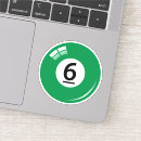 Recherche de numéro 6 autocollants Sports