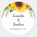 Suche nach sonnenblume für sie hochzeit aufkleber Couple