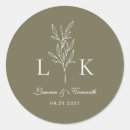 Recherche de logo mariage autocollants Classique