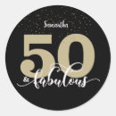 Recherche de anniversaire 50 autocollants Étinceler