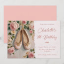 Recherche de chaussure de ballet invitations Floral