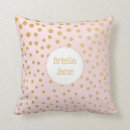 Recherche de rose or décoration coussins Baby girl