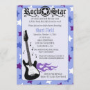 Recherche de rock star baby shower invitations Bleu