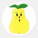 Recherche de poire drôle autocollants Fruit