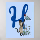 Suche nach buchstabe h poster Für sie