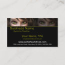 Recherche de yeux verts cartes visite Beauté