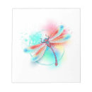 Suche nach libellen notizblock Aquarell