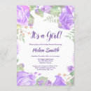 Recherche de florale baby shower fille invitations C'est une fille