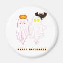 Recherche de fantôme mignon magnets Blanc