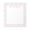 Recherche de motif mignon blocsnotes Teacher