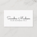 Recherche de type moderne cartes visite Minimaliste