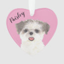 Recherche de tzu shih ornements Noël