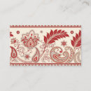 Recherche de motif ethnique cartes visite Conception