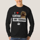 Recherche de de terrier de cairn tshirts Café
